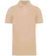 KB2025 K2025 Kariban Organic 180 Piqué Polo Shirt light sand colour image